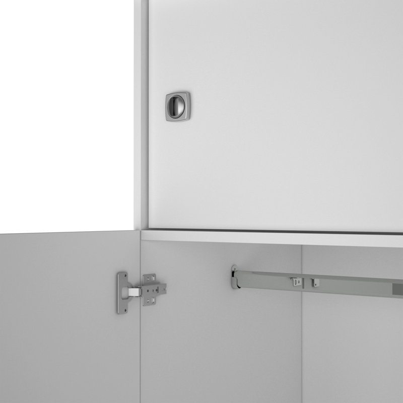 Latitude Run® Tucson Modern Bedroom Armoire, with Two Drawers, Three